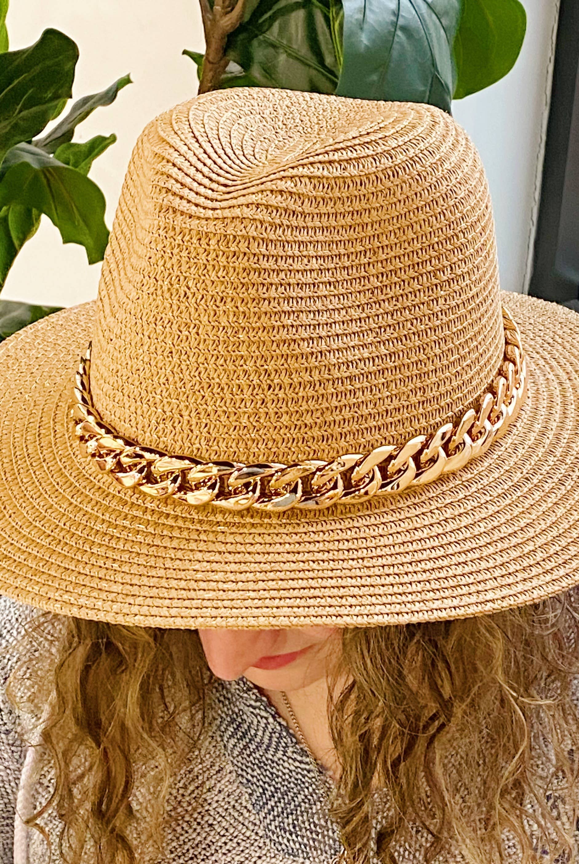 Cuban Chain Summer Hat for Women