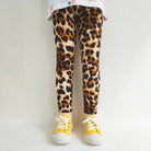 Adorable Little Girls Leggings Brown Leopard