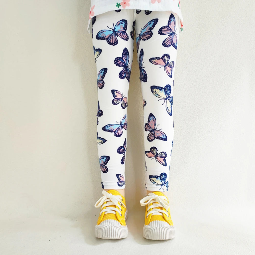 Adorable Little Girls Leggings Butterfly