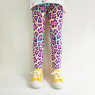 Adorable Little Girls Leggings Pink Leopard