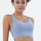 Active Optimal Women's Sports Bra Front in Blue