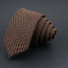 Classic Men's Wool Neckties - Brown