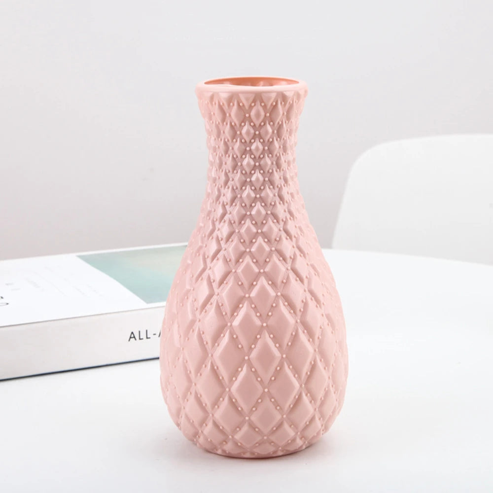 Nordic-Style Tabletop Vase (Artificial Flowers) Pink