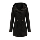 Stylish Black Trench Coat for Women
