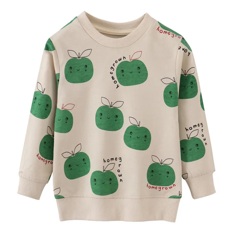 Trendy Cartoon Boys Jumper (Apples)