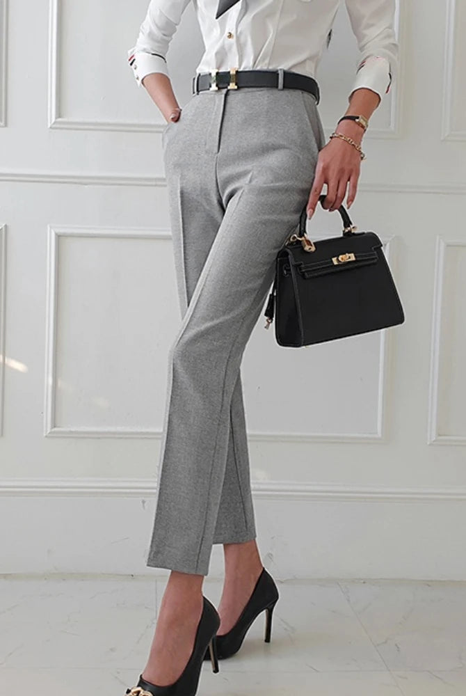 Signature 3-Piece Women's Suit with grey suit trousers