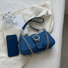 Petite Crossbody Denim Women's Handbag in Blue