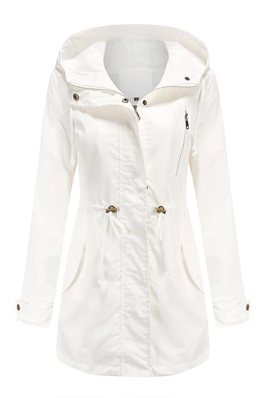 Stylish White Trench Coat for Women