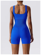 Women's Seamless Fitness Playsuit - Blue 4