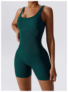 Women's Seamless Fitness Playsuit - Green