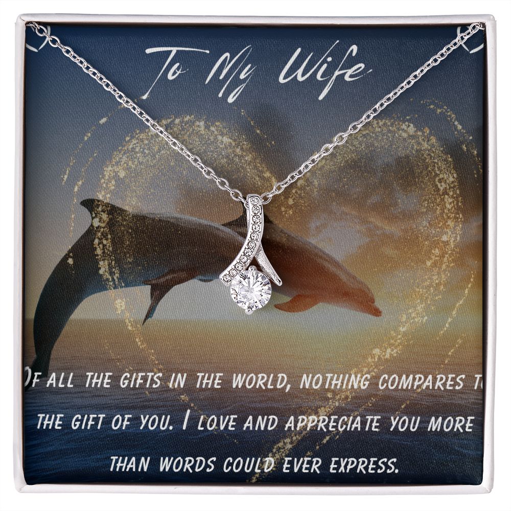 Alluring Beauty Necklace with Poetry | Gift For My Wife