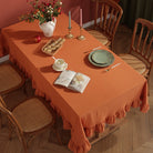 Classic Dining Tablecloth in Orange