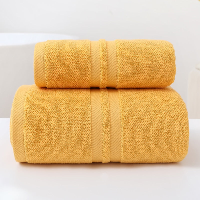 Luxury Bath Towel Set in Orange | 100% Turkish Cotton