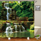 3D Vibrant Nature Scenery Shower Curtain Style 10